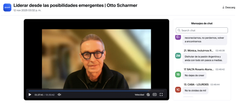 Teleconferencia con Otto Scharmer